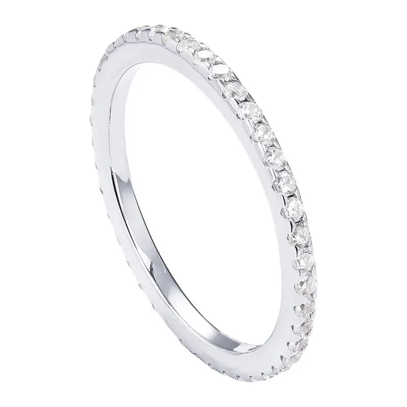 PAVOI 14K Gold Plated Solid 925 Sterling Silver CZ Simulated Diamond Stackable Ring Eternity Bands for Women PAVOI 14K Gold Plated Solid 925 Sterling Silver CZ Simulated Diamond Stackable Ring Eternity Bands for Women