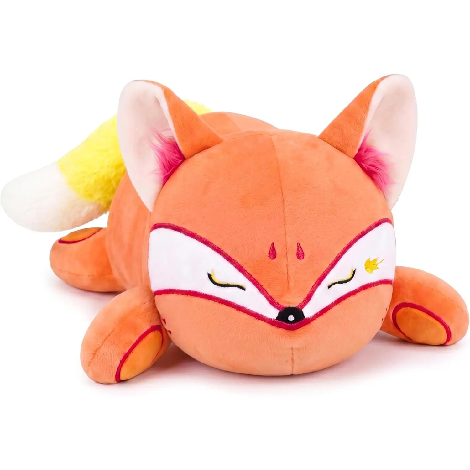 Original Red Wheat Fox Weighted Animal, Cute Weighted Fox Plush Pillow Toy Soft Plushies Gift for Kids & Adults(9.8", 1.0 Lbs)