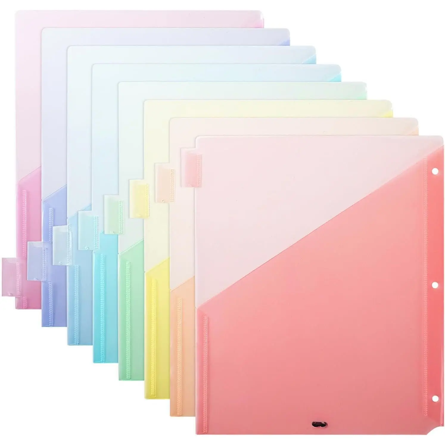 - Binder Dividers with Pockets and Tabs, 8 Pack | Dividers for 3 Ring Binder with Pockets, Pocket Dividers for 3 Ring Binder with Tabs, Binder Dividers with Tabs and Pockets