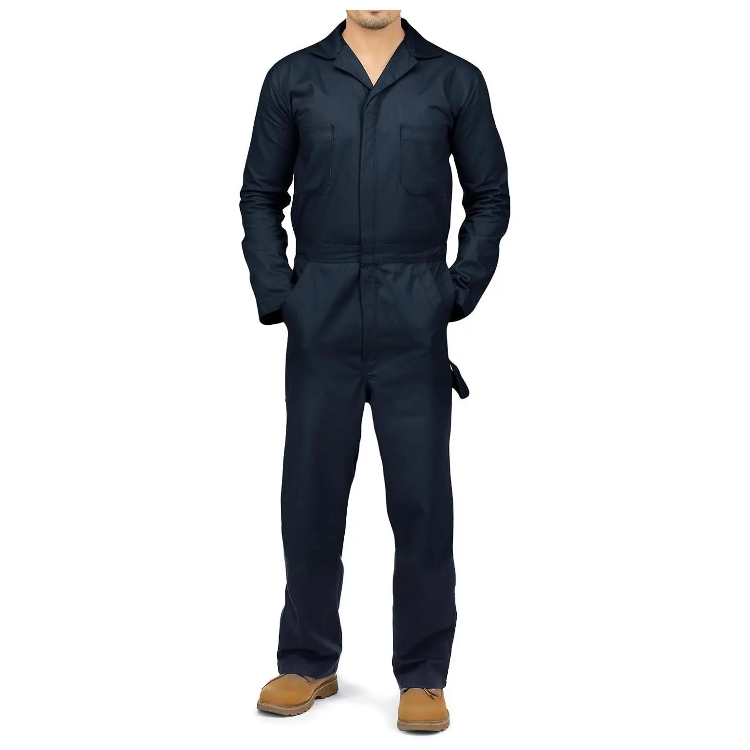 Men's Durable Cotton Blend Relaxed Fit Work Mechanic Coveralls JumpsuitGift