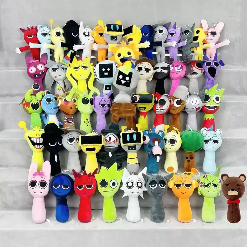 Sprunki Plush Toys Sprunki Plushie Doll Singers Oren Wenda Game Cartoon Stuffed Pillow Kids Birthday Christmas Gifts