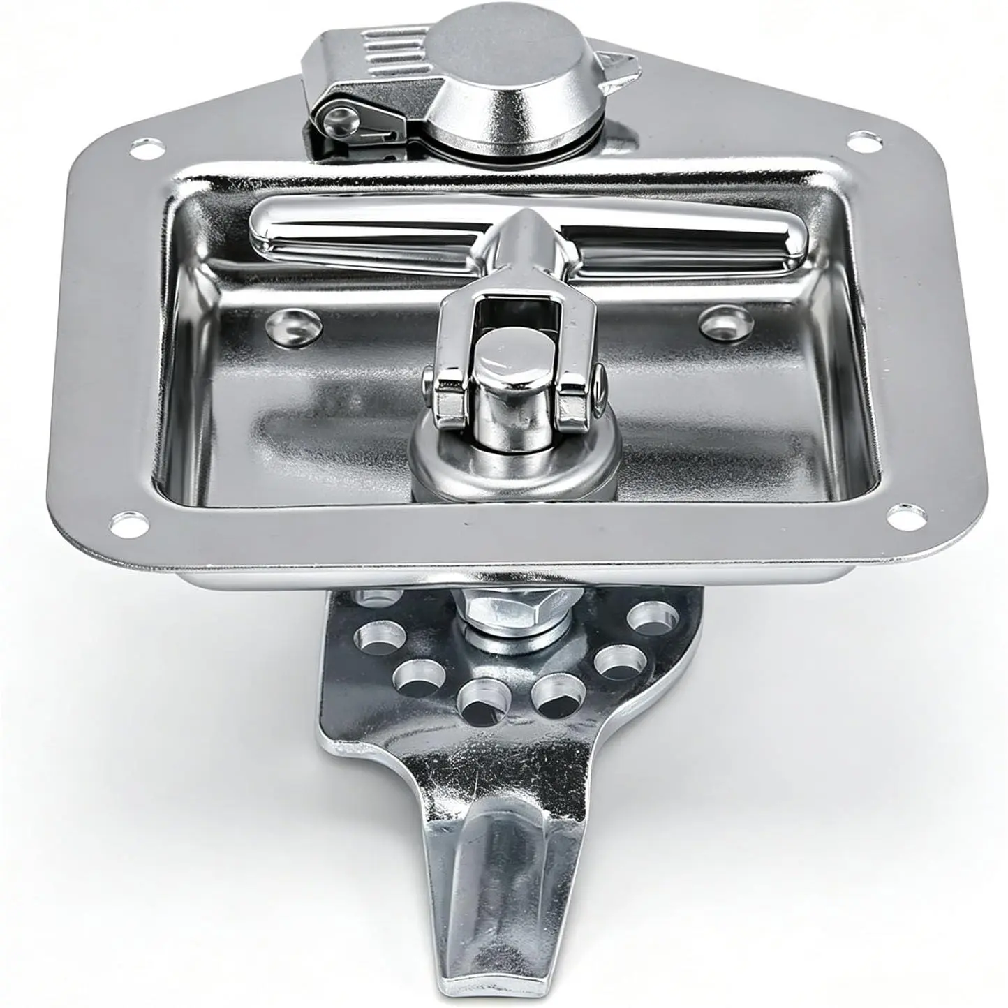Durable Stainless Steel T-Handle Tool Box Latch with Mounting Bolts
