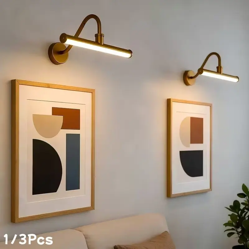 Remote Control USB Rechargeable Picture Light, Adjustable Metal Wall Lamp with Timer for Painting, Display & Gallery