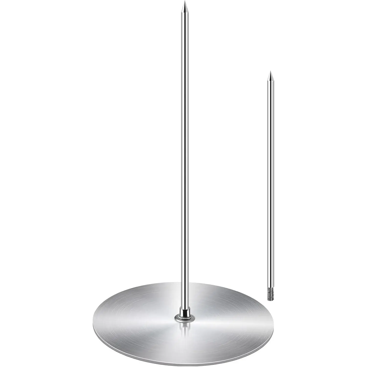 Vertical Skewer Grill - Stainless Removable Vertical Brazilian Barbecue Grilling Rack Meat Spit - Perfect for Steak, Whole Chickens, Whole Fish, Large Meat, 1Pack