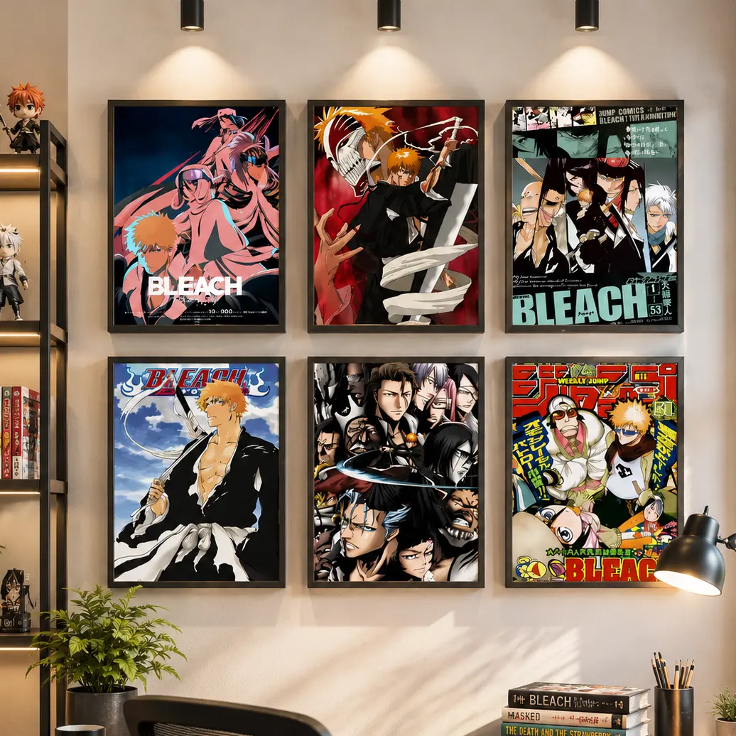 BLEACH Anime Poster Versatile Waterproof Wall Art Self-Adhesive Decor for Any Space Ideal Gift tribute anime artwork Anime Poster Wall Art Print anime wall print home decor wall art modern poster