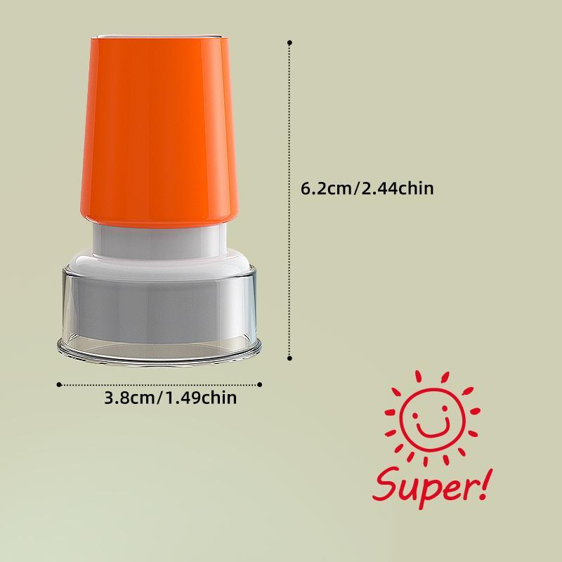 Sun Smile Face Pattern Stamp, 1 Count Creative Multi-functional Stamp, Office Stationery & Supplies for Home School Office