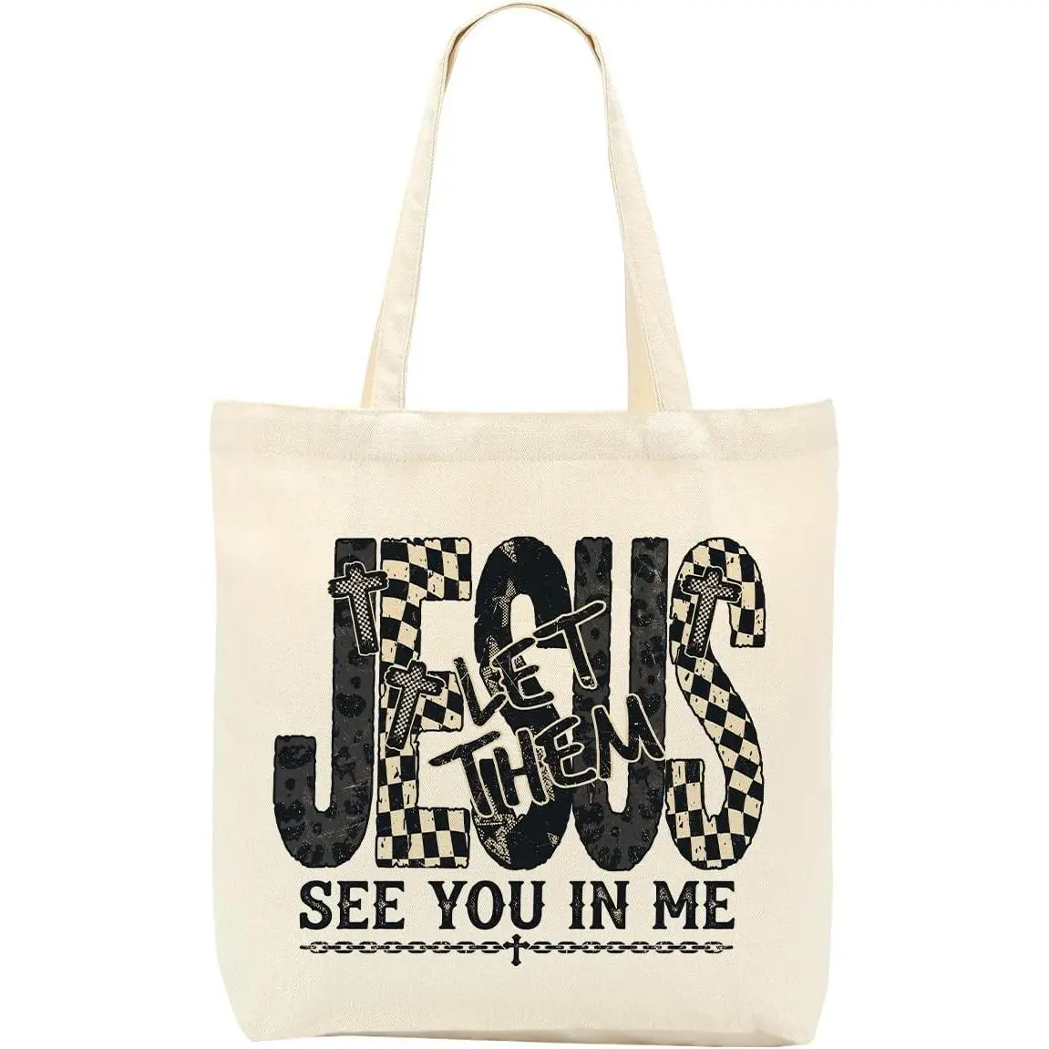 Faith Canvas Tote Bag, Christian Gifts for Women Girls Mom Sister Inspirational  Verse Birthday Christmas