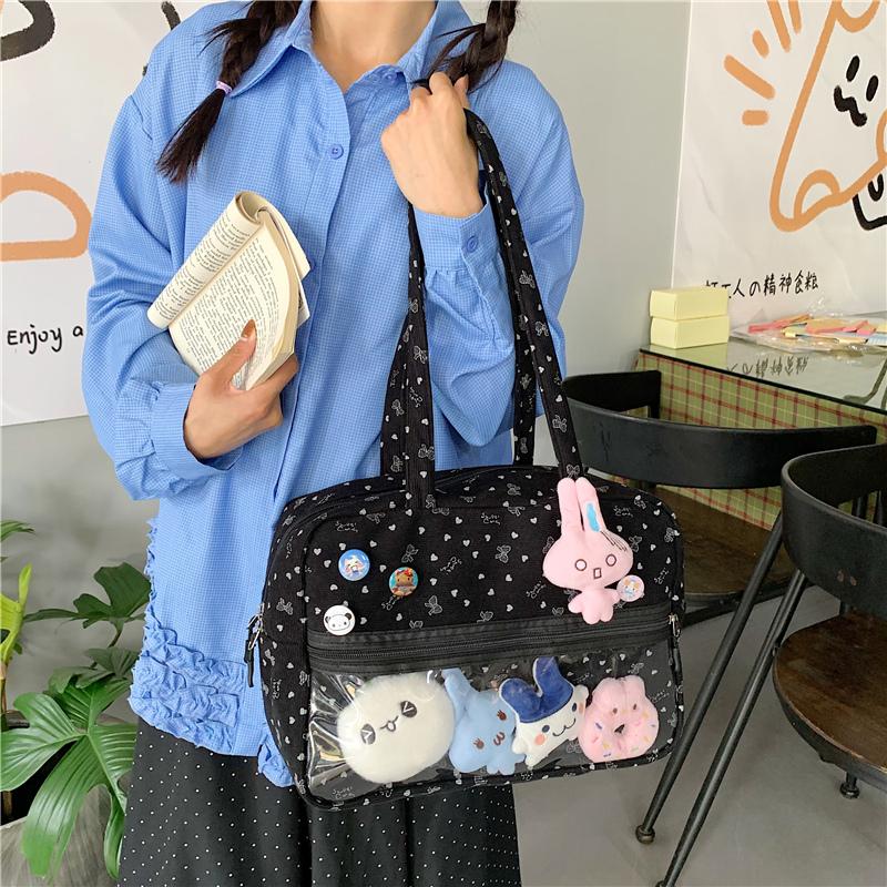 New Harajuku  Daily Commuting One-shoulder Crossbody Bag Comic Exhibition Hand Tote Bag Girl Cute Sweet Kawaii Ulzzang Ita Bag