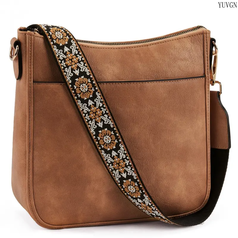 Bohemian Crossbody Purse for Women, Hobo Style Adjustable Shoulder Bag with Floral Woven Strap, Large Capacity for Shopping & Everyday Use, Crossbody Bags For Women, Womens Gifts, Gifts For Girlfriend, Handbags For Women tiktokshopbacktoschool