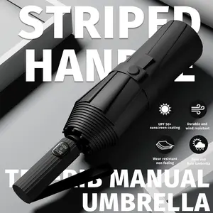 Auto Open Close Large Folding Umbrella, Premium Automatic Windproof Wind Resistant Waterproof Umbrella, 2-in-1 UV Rain & Sun Protection Parasol for Family Outings & Outdoor Activities, Outdoor Umbrellas