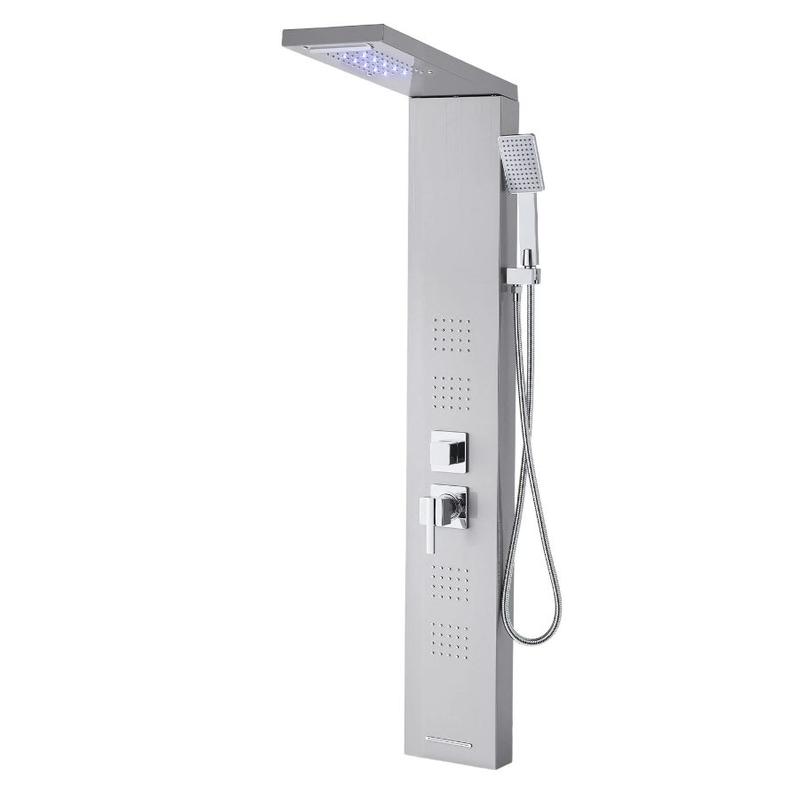 VEVOR Shower Panel Tower System with Rainfall Shower Head, 53 in ...