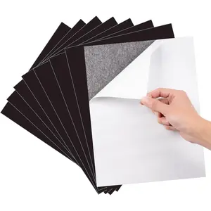 Adhesive Magnetic Sheets for Letter Size 8.5x11 (Pack of 8),Magnet Sheets with Self-Stick Adhesive for Home/Classroom/Office,Easy Cut DIY Paper Craft Magnet