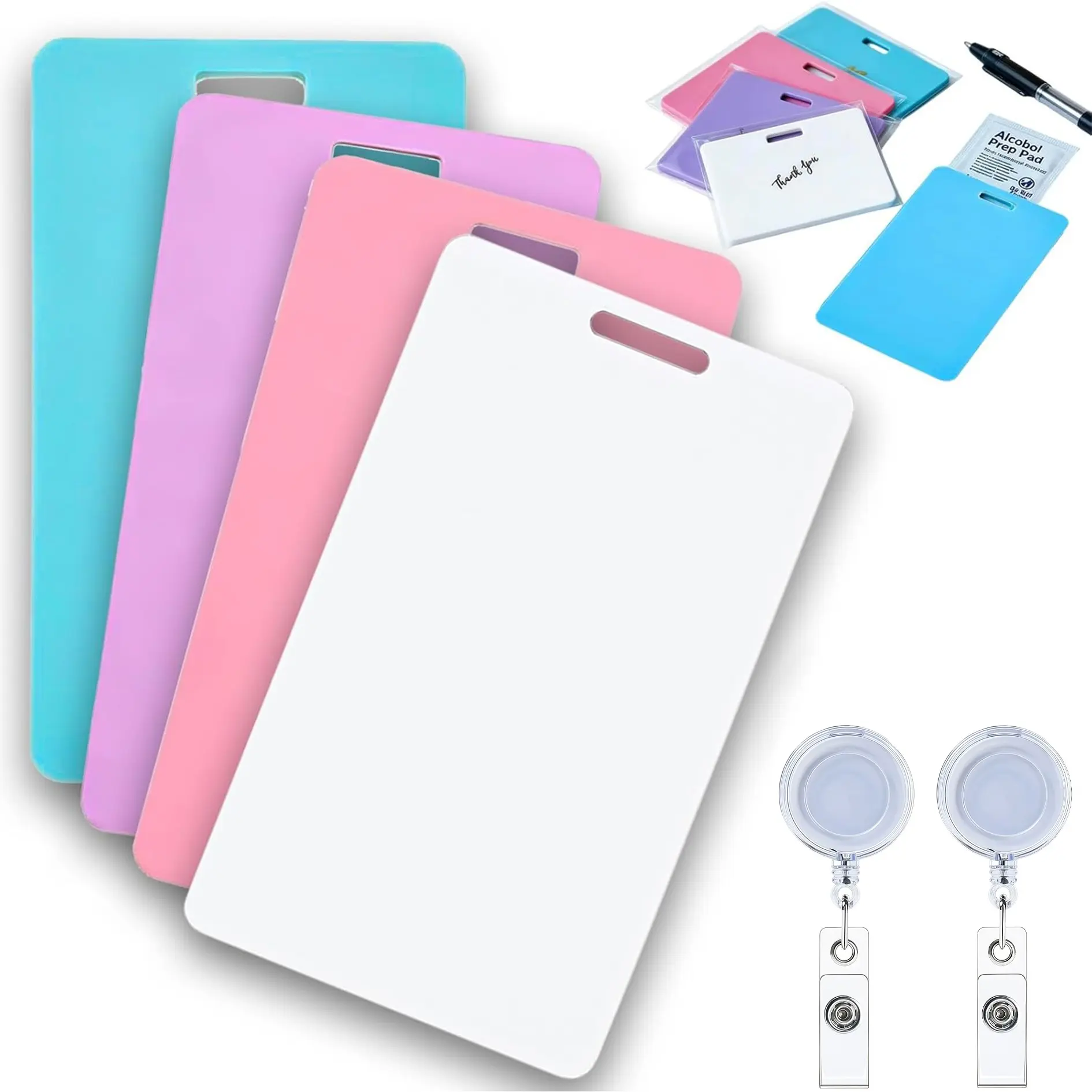 Eraser Badge Sticky Notes, Reusable Silicone Name Tags, Lightweight and Portable, Ideal for Doctors, Teachers, Students, Office Use, Office Supplies, Multiple Colors