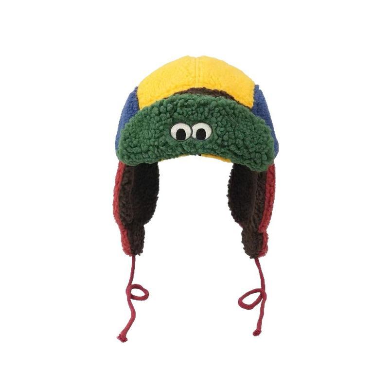 Cute Puffer Frog Lamb Fleece Aviator Hat Warm Polyester Fiber Trapper Cap For Winter Outdoor Sports Cozy Whimsical Design