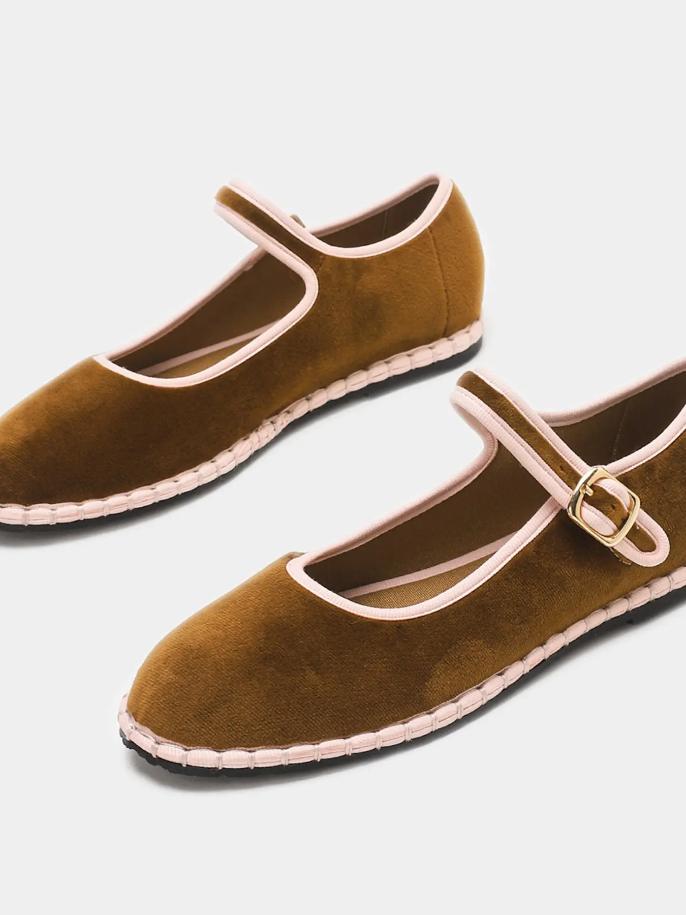 Women's Mary Jane Flat Shoes, Round Toe Casual Footwear, Ideal for Daily Wear, Walking, and Travel, All Seasons Comfortable, Casual Textile Shoes
