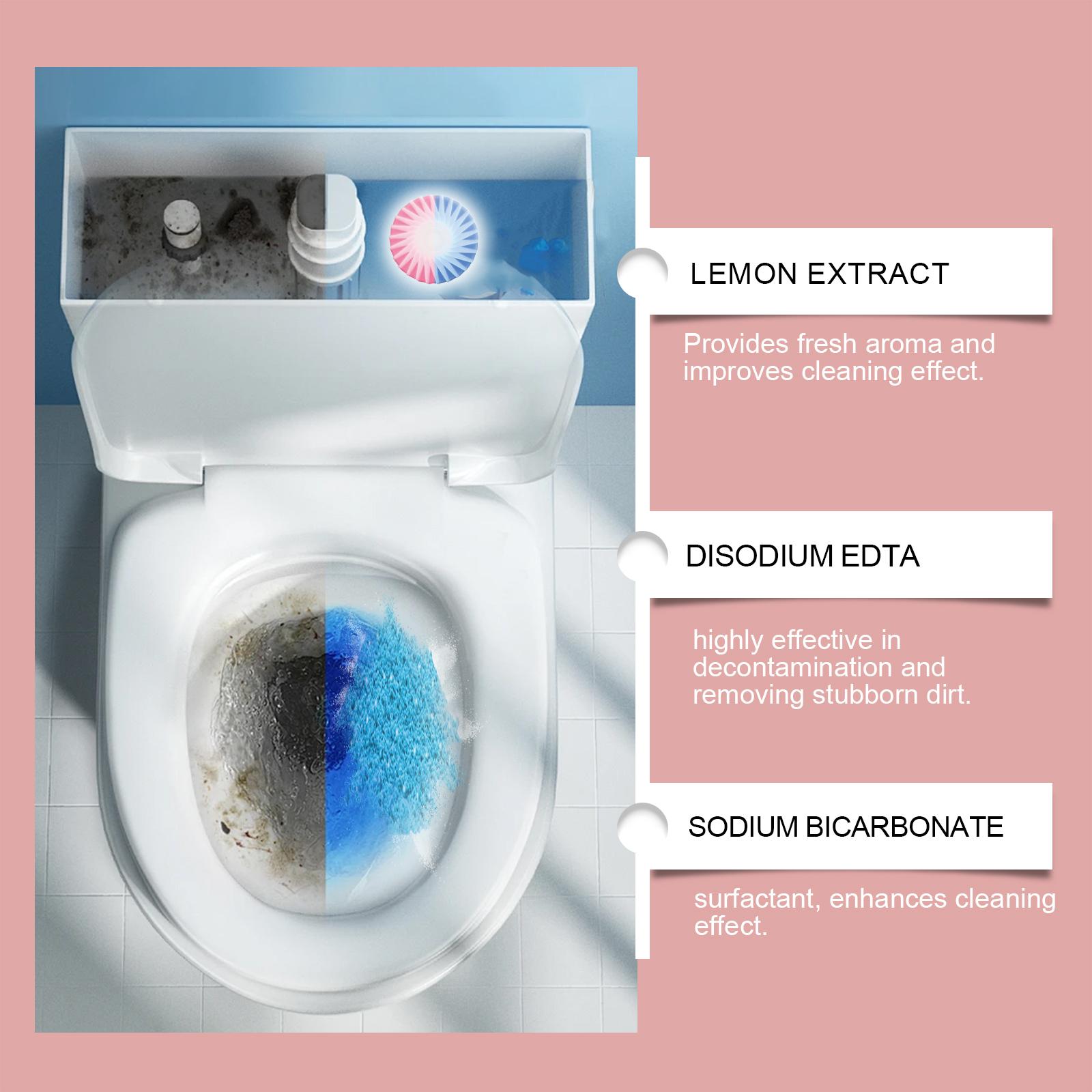 Toilet cleaning block for bathroom, removes urine stains and dirt, eliminates odors, and leaves a fresh scent