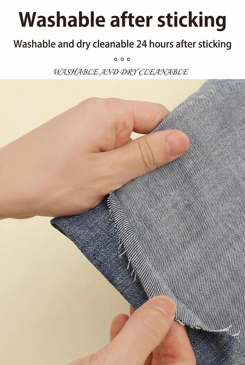 Iron-On Hemming Tape Buy 1 Get 1 Free No-Sew Fabric Adhesive for Pants Quick Fix White