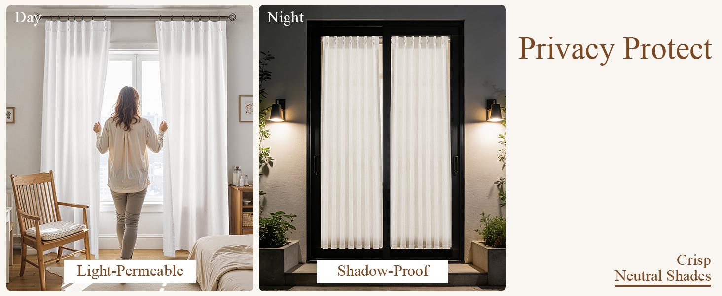 Pinch Pleated Linen Curtains 84 inches Long 2 Panels for Living Room Neutral Chenille Velvet Texture Curtain Pinch Pleat Hooks Rings Soft Luxury Drapes for Dining Bedroom Office Natural