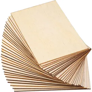 15 Pack Basswood Sheets, Unfinished , Thin Plywood  Sheets for Crafts, House Aircraft Ship Boat Arts and Crafts, School Projects, DIY Wooden Model Making(150 * 100 * 2mm)