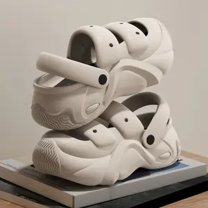 2026 New Style Croc Shoes Women's Thick-Soled Croc Shoes Cute Slippers Seaside Beach Sandals Non-Slip
