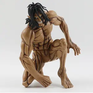 Attack on Titan Allen Kneeling Figure 14cm Realistic Muscle Model Action Figures, Desktop Car Anime Ornament Gift, Collectible Action Statue