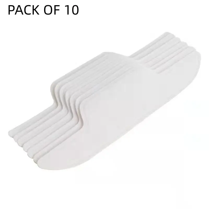 10-Pack Disposable Collar Sweat Pads, Breathable Anti-Sweat Liner, Summer Commute Stain Protector, Easy-To-Use Daily Sweat Absorber