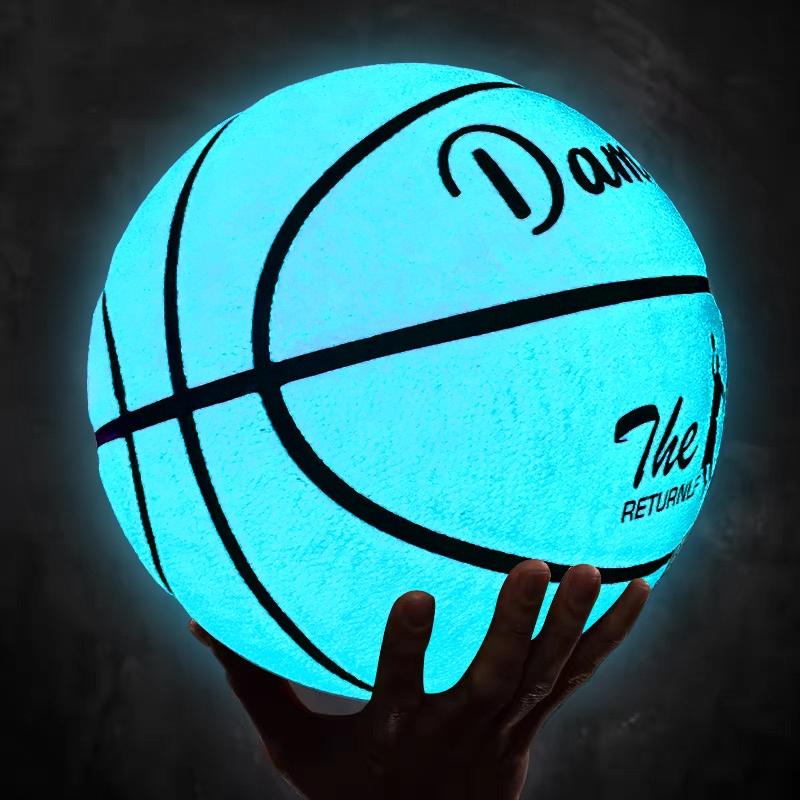 Luminous Basketball, 1 Count PU Soft Leather Outdoor Wear-resistant & Anti Slip Basketball, Basketball Equipment for Indoor Outdoor Use