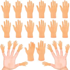 30 Pcs Tiny Finger Hands Mini Fingers Funny Hand Puppets, Miniature Small Hands for Finger Puppets Show, Gag Performance, Cute Little Hand Finger for Party Favors