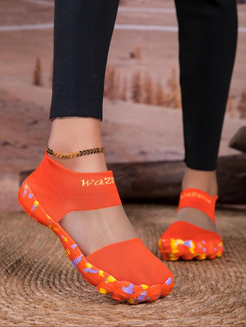 Unisex's Minimalist Sporty Slip on Sock Sneakers, Casual Breathable Comfortable Water Shoes, Barefoot Youth Womens Shoes for Beach Swimming, Watershoes, Lightweight Swim Shoes