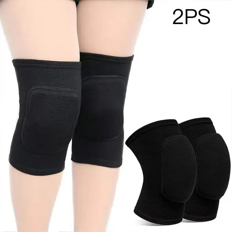 Thickened Sponge Knee Pads, Impact-Resistant Sports Knee Guards, Anti-Slip Abrasion-Proof Breathable Comfort, Unisex for Volleyball, Basketball, Dance, Cycling, Running, and Training, Volleyball Equipment, Volleyball Gear