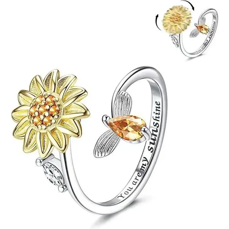 Stress-relief ring Rotating stress-relief ring - Fingertip stress-relief ring