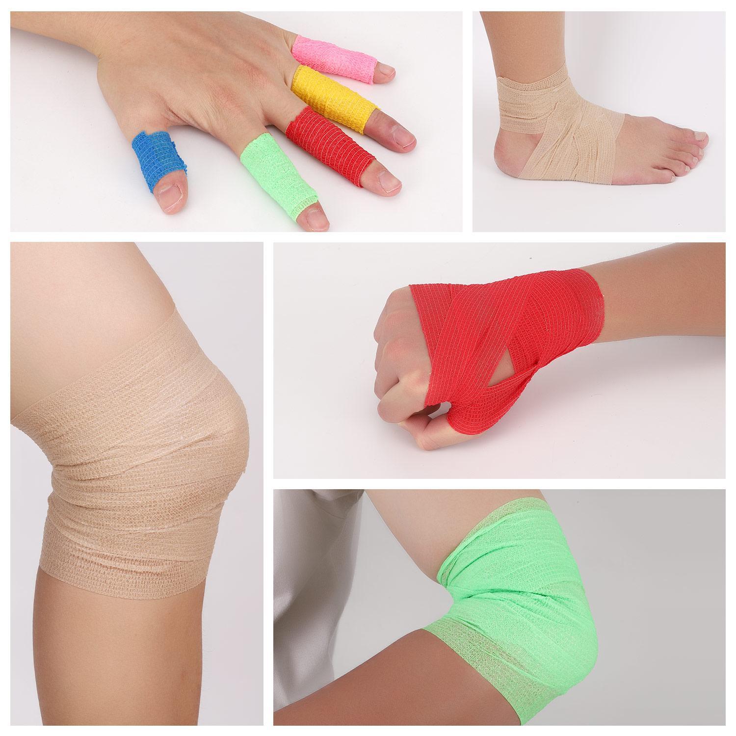 Self Adhesive Bandage, Breathable Waterproof Solid Color Sports Bandage, Outdoor Finger Pressure Bandage, Basketball Football Foot Bandage, Breathable Sports Tape, Athletic Tape, Sports Wrap, Volleyball Tape, Christmas Gift