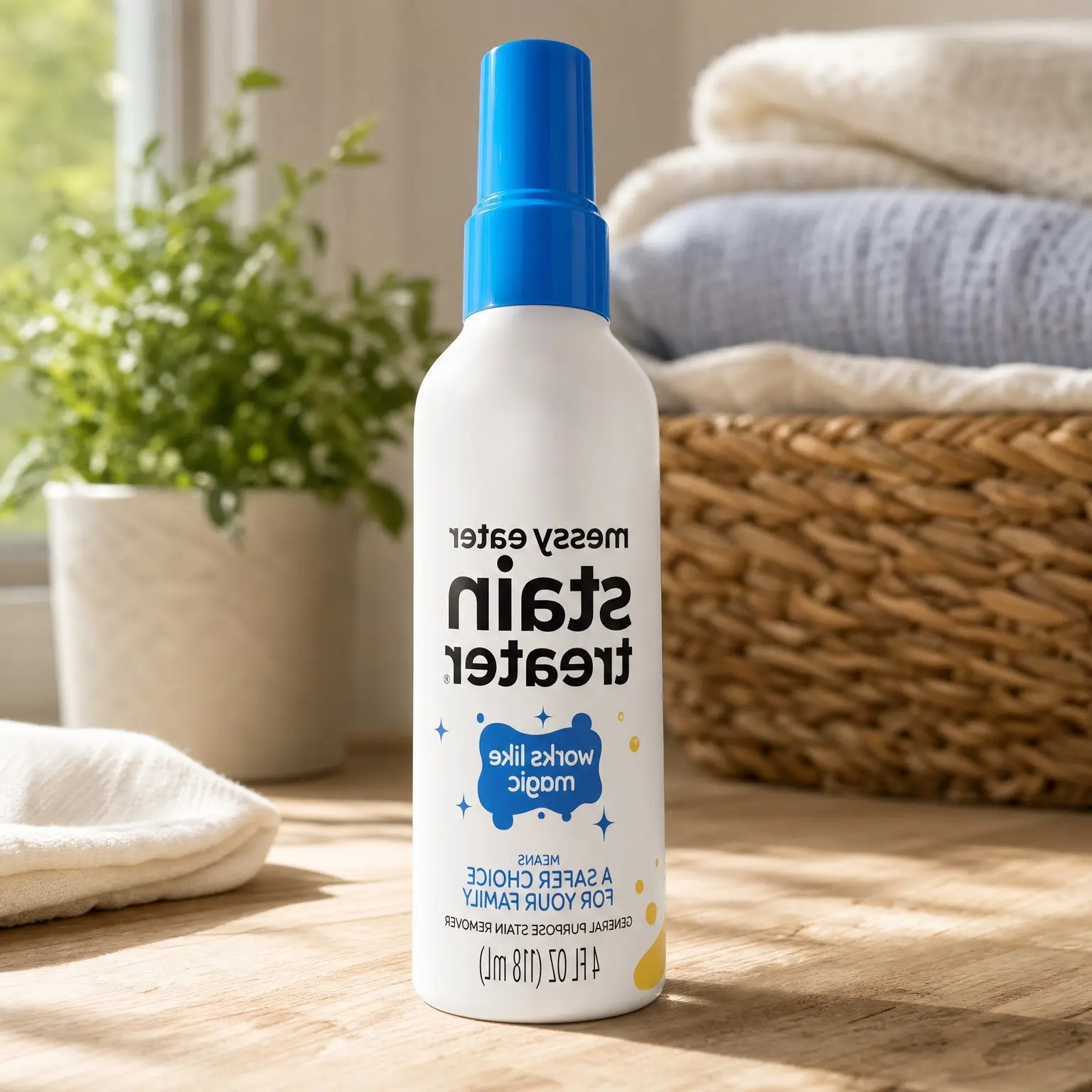 Laundry Stain Remover Spray, Stain Treater for Clothes, 4 Oz