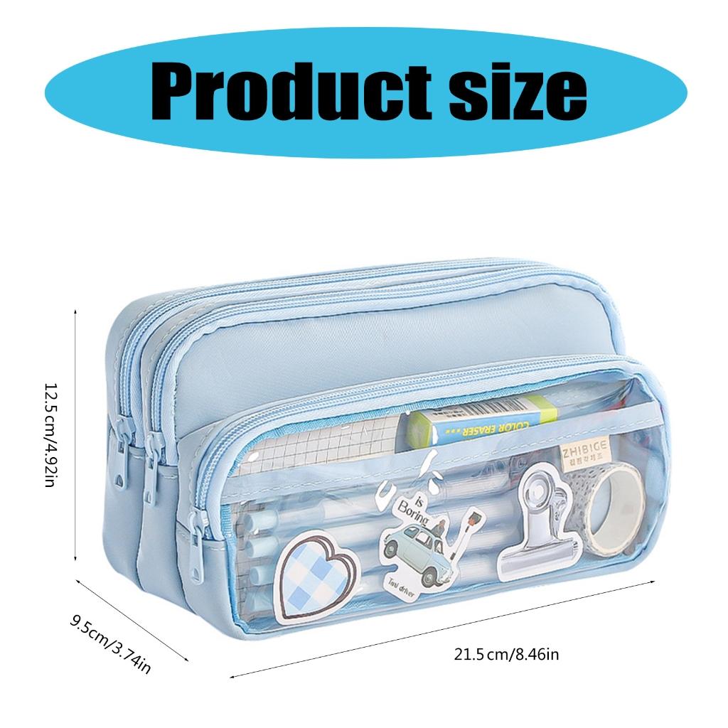 Large Capacity Pen Case Multifunctional Expandable Compartments Pencil Organizer Large Capacity Pen Case Multifunctional Expandable Compartments Pencil Organizer