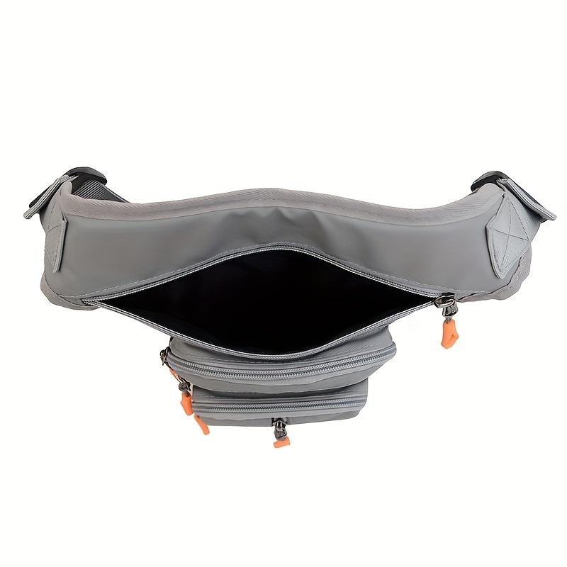 Men's Multi-Functional Zipper Fanny Pack, Adjustable Motorcycle Leg Bag for Outdoor Cycling, Trendy Casual Waist Crossbody Pack with Multi Pockets, Versatile Drop Leg Pouch for Delivery and Sports