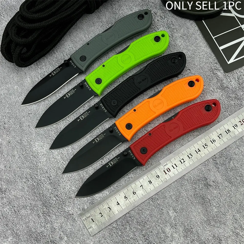 5 Pcs High Hardness Outdoor Camping Fishing Multi-Function Folding Knife, 440C Blade, Nylon Handle, Hiking Gear, Gift Idea