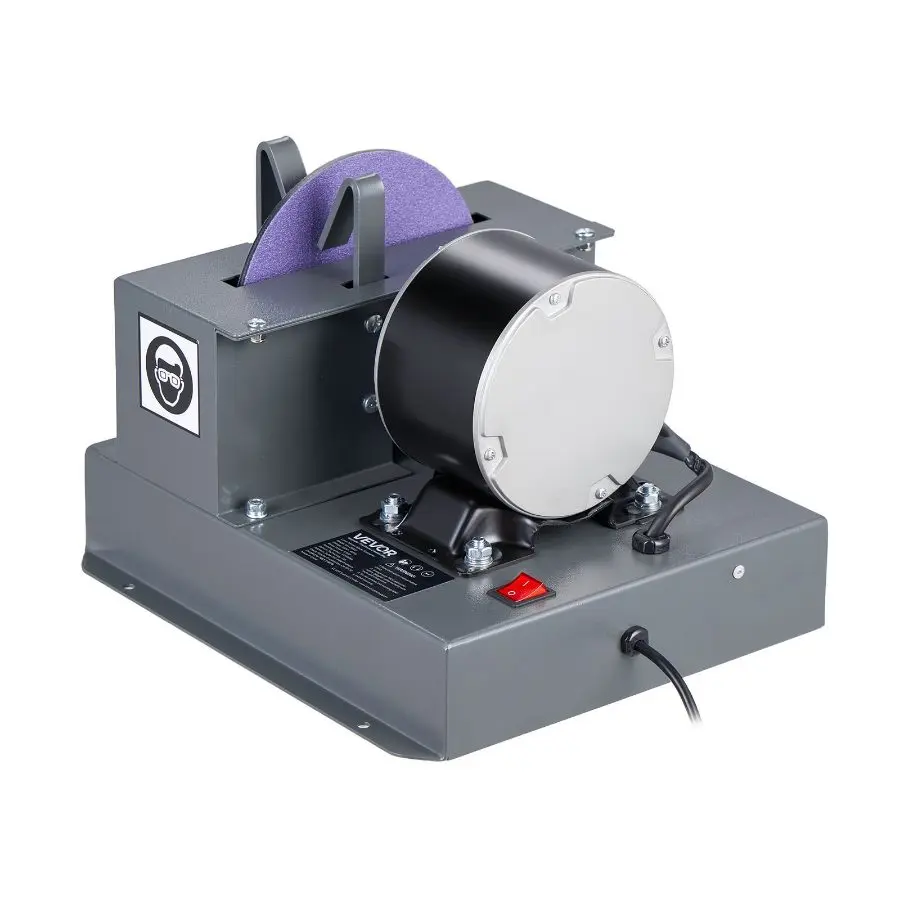 VEVOR Lawn Mower Blade Sharpener, 1/3HP Lawnmower Blades Grinder with 7 Ceramic Grinding Wheel, 30 or 40 Blade Sharpening Machine for High Lift, Low Lift, Gator Flat Blades