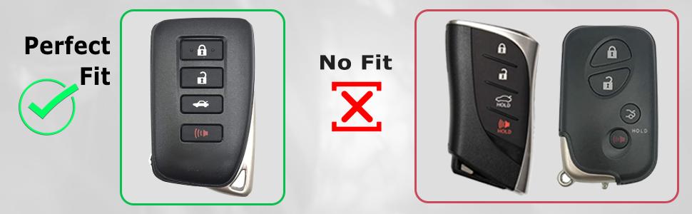 for Lexus Car Key Cover with Keychain,TPU for Lexus Key Fob Compatible with ES, is, GS, NX, LS, RX, RC, GX, LX, 570, 200, 250, 350, 460, 300F, 450h, 600h Red 4 Buttons Key Fob Cover