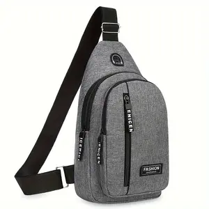 New unisex crossbody backpack, single shoulder backpack, hiking daypack, multifunctional crossbody chest bag, lightweight crossbody single shoulder backpack with front jacquard pocket, single shoulder chest bag Organiser