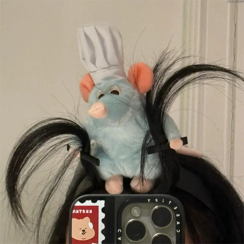 Women Cute Plush Cartoon Mouse & Rabbit Hairband, Soft Holiday Costume Headwear, Fun Halloween Makeup Party Prop, Sweet Mother’s Day Gift Fashion Hair Accessory