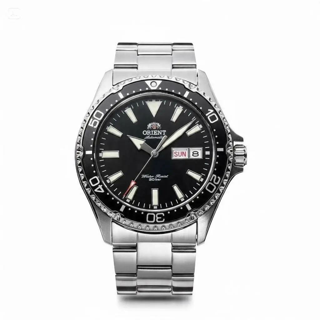 🔥 Orient Kamasu Mako Red Dial Automatic Diver Watch for Men |   RN-AA0003R Stunning gradient burgundy red dial paired with a deep blue unidirectional rotating bezel, instantly stand out from crowd. Built with Japan automatic movement, 200M water resistanc