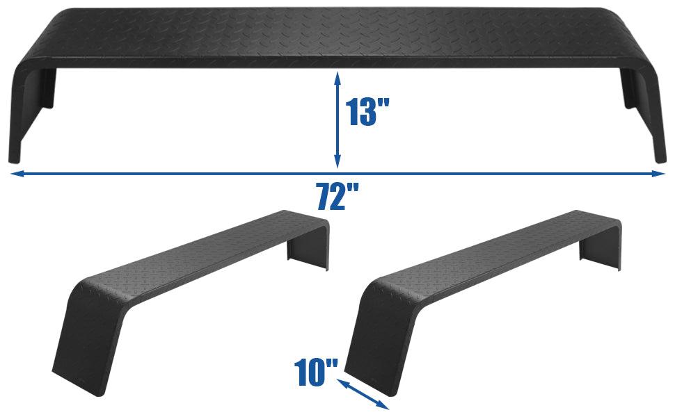 GARVEE Heavy Duty Steel Trailer Fenders - 2Pcs Set for 13-15 Inch Wheels, 66" x 9.1" x 20" Dimensions, Ideal for Tandem Axle Trailers, Durable and Reliable Protection for Your Trailer Wheels.