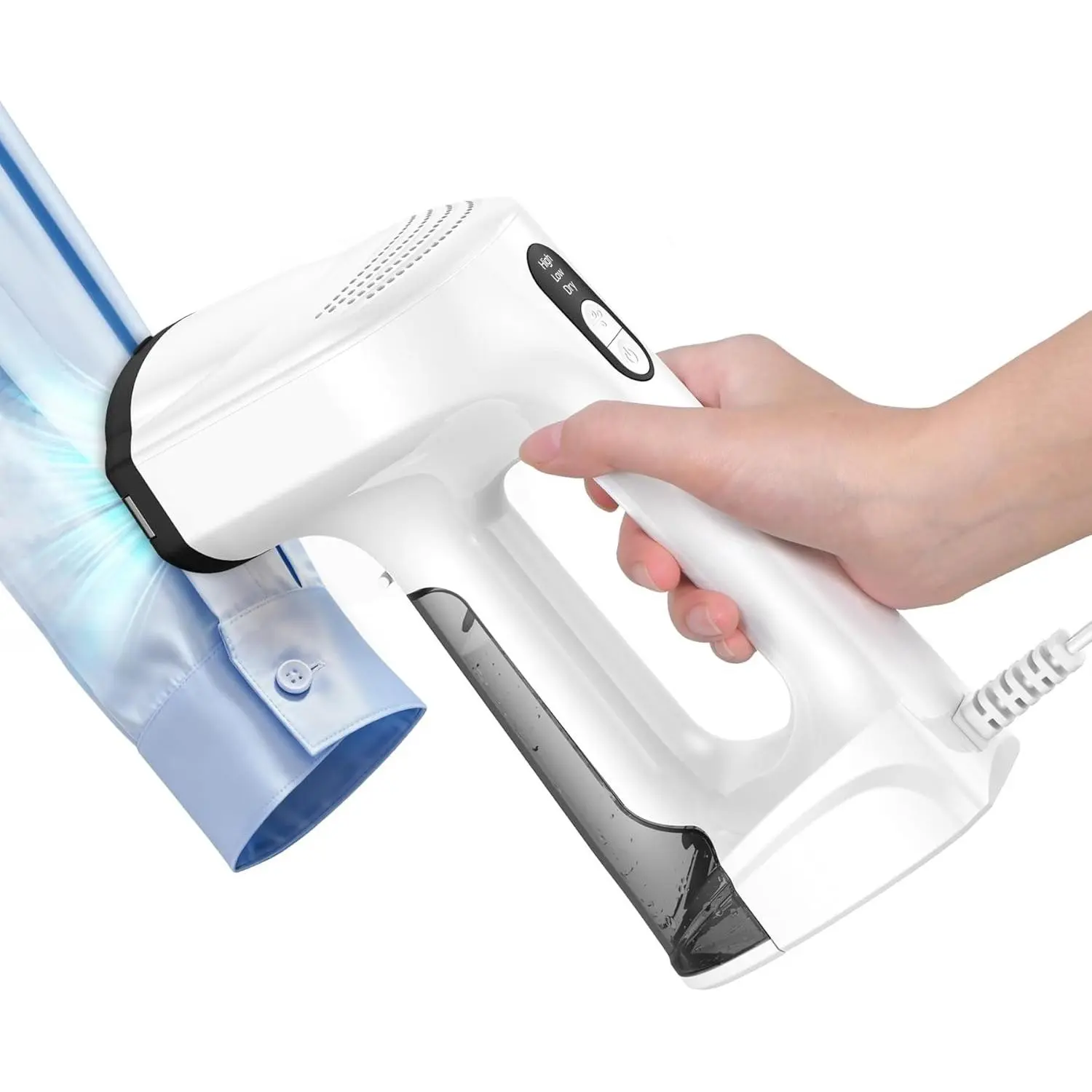 Vacuum Steamer for Clothes, 3500Pa Suction Handheld Clothes Steamer, 3 Modes, LED Display, Portable Travel Steamers for Clothes, Steaming & Ironing 2 In 1 (for 110-120V)