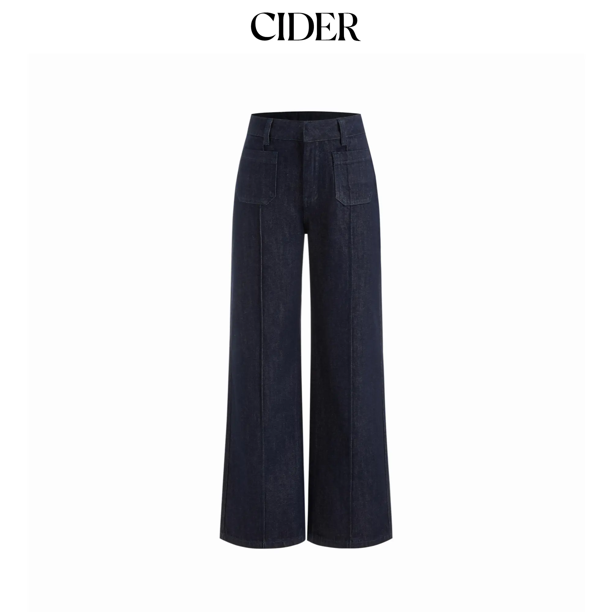 Cider Cider Denim Low Rise Straight Leg Jeans