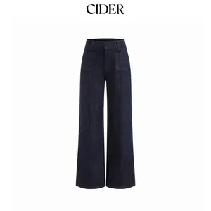 Cider Cider Denim Low Rise Straight Leg Jeans