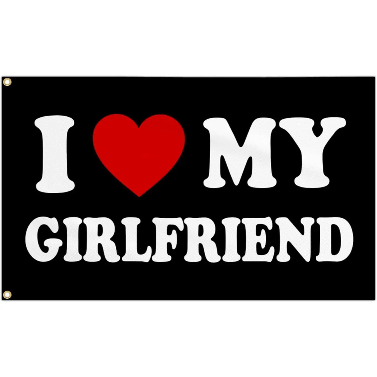 I Love My Girlfriend Flag I Heart My Girlfriend Flag Funny Tapestry Flags for Teen Girls Room Bedroom College Dorm Wall Decorations Banner Girlfriend's Day Birthday Valentine's day Gifts