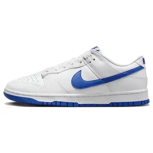 Nike Dunk Hyper Royal Leather Low-Top Sneakers for Men with Non-Slip, Cushioned, and Durable Design Verifiable, with credentials and supporting global authentication