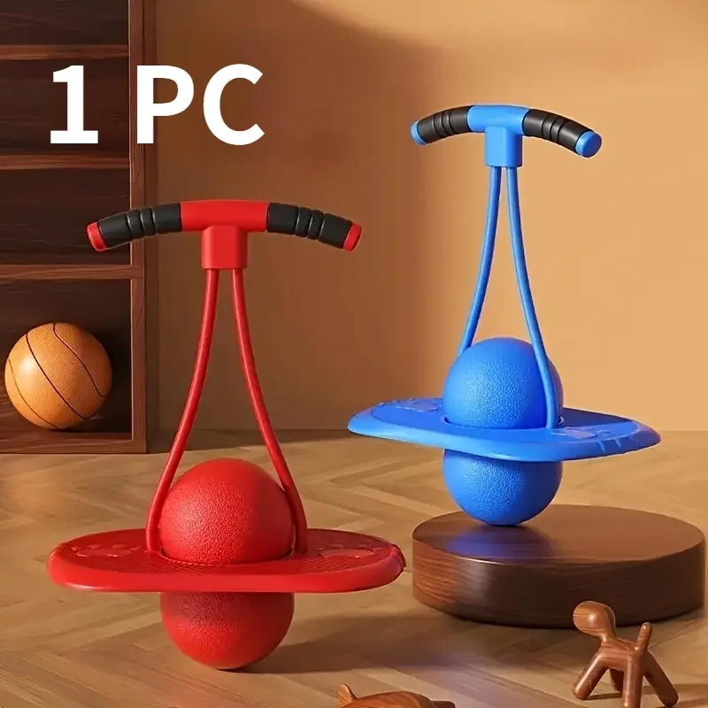 High-Elasticity Fitness & Outdoor Fun Pogo Ball — Durable and Wear-Resistant Design, Sturdy Load-Bearing Capacity, Flexible Handle; No Batteries Required—Perfect for Both Fitness and Outdoor Recreation Bouncing Balls