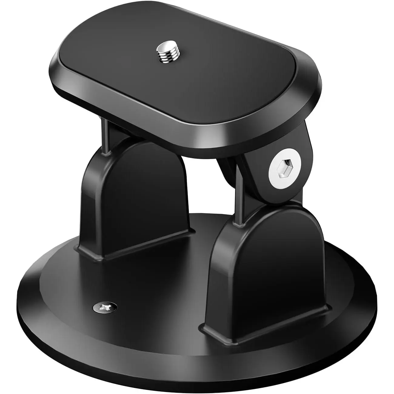 Projector Stand,  1/4" Screw 180°Tilt Adjustable Mini Projector Mount, Ultra-Light 110g Portable Tabletop & Wall-Mount Bracket for  Theater, Bedroom, Office, Outdoor Movies