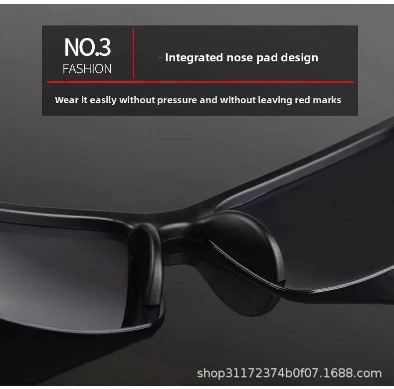 2PC Fashionable Sunglasses for Driving, Day and Night Use, Intelligent Color-Changing Outdoor Sports Sun Protection, Unisex